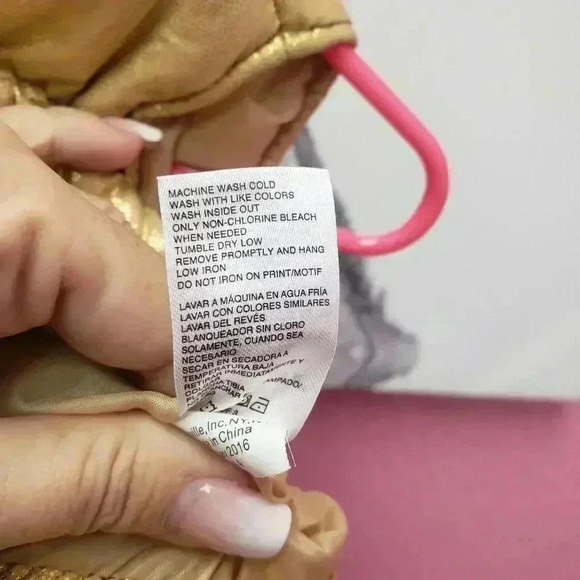 Healthtex Baby Gold Shimmery Puffer Vest - Picture 5 of 6